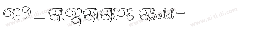 C9_AGAKE Bold字体转换